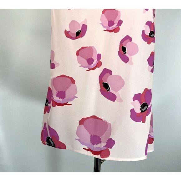 Cabi Pink Tank Top Floating Poppies Floral Tie Back Halter New - Picture 10 of 15